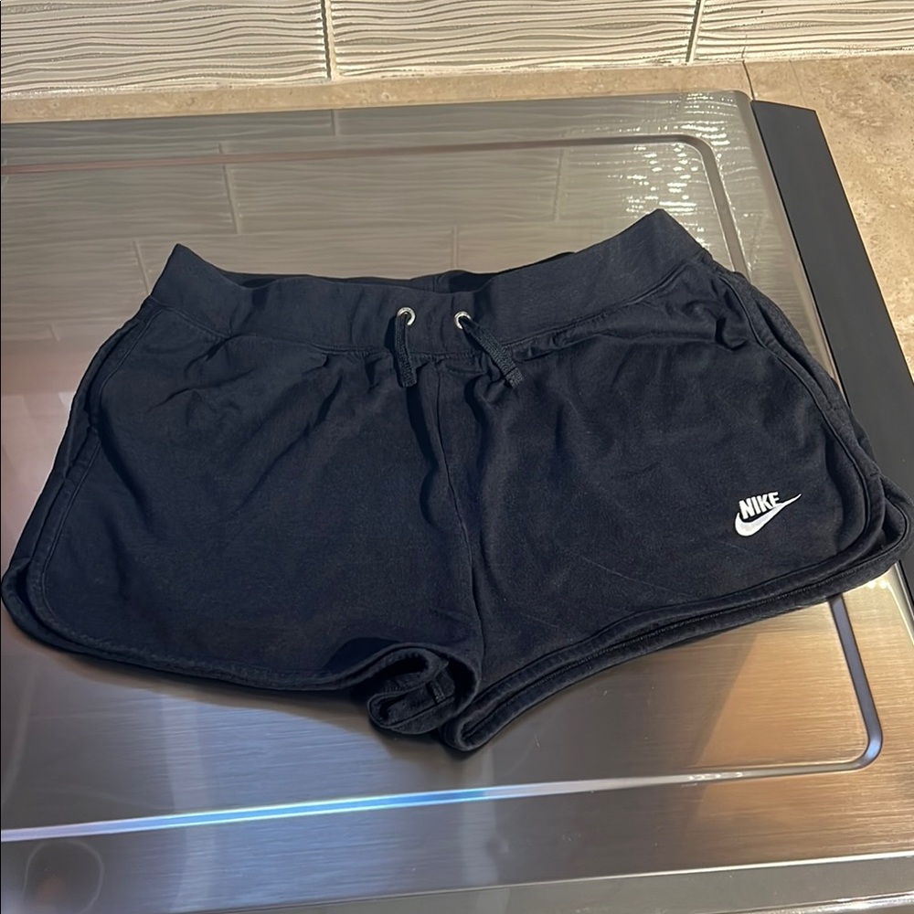 Nike Black Athletic Shorts with Elastic Waistband